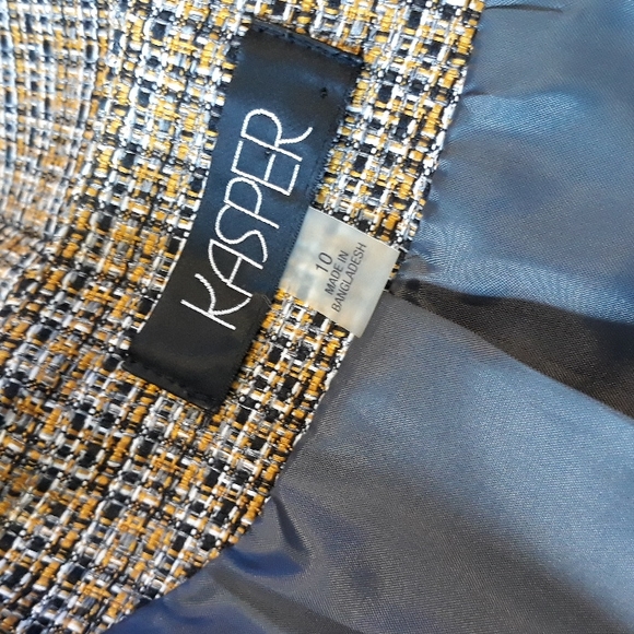 Kasper/ Single Button Front/Tweed Blazer - Picture 13 of 16